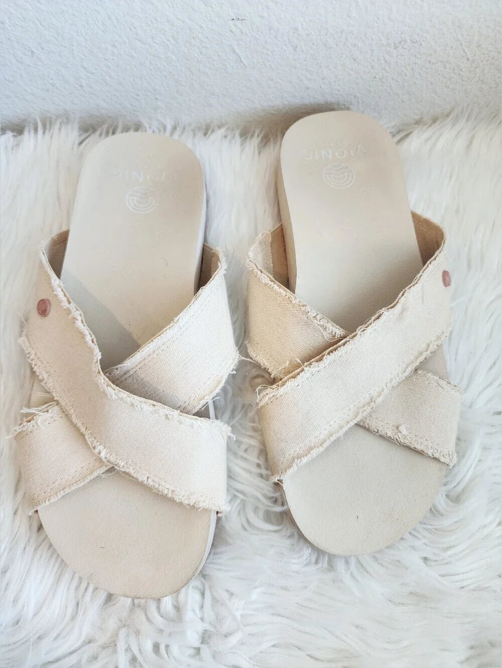 VIONIC PANAMA BEACH SANDAL SEMOLINA SIZE 7 EUC - Picture 3 of 15